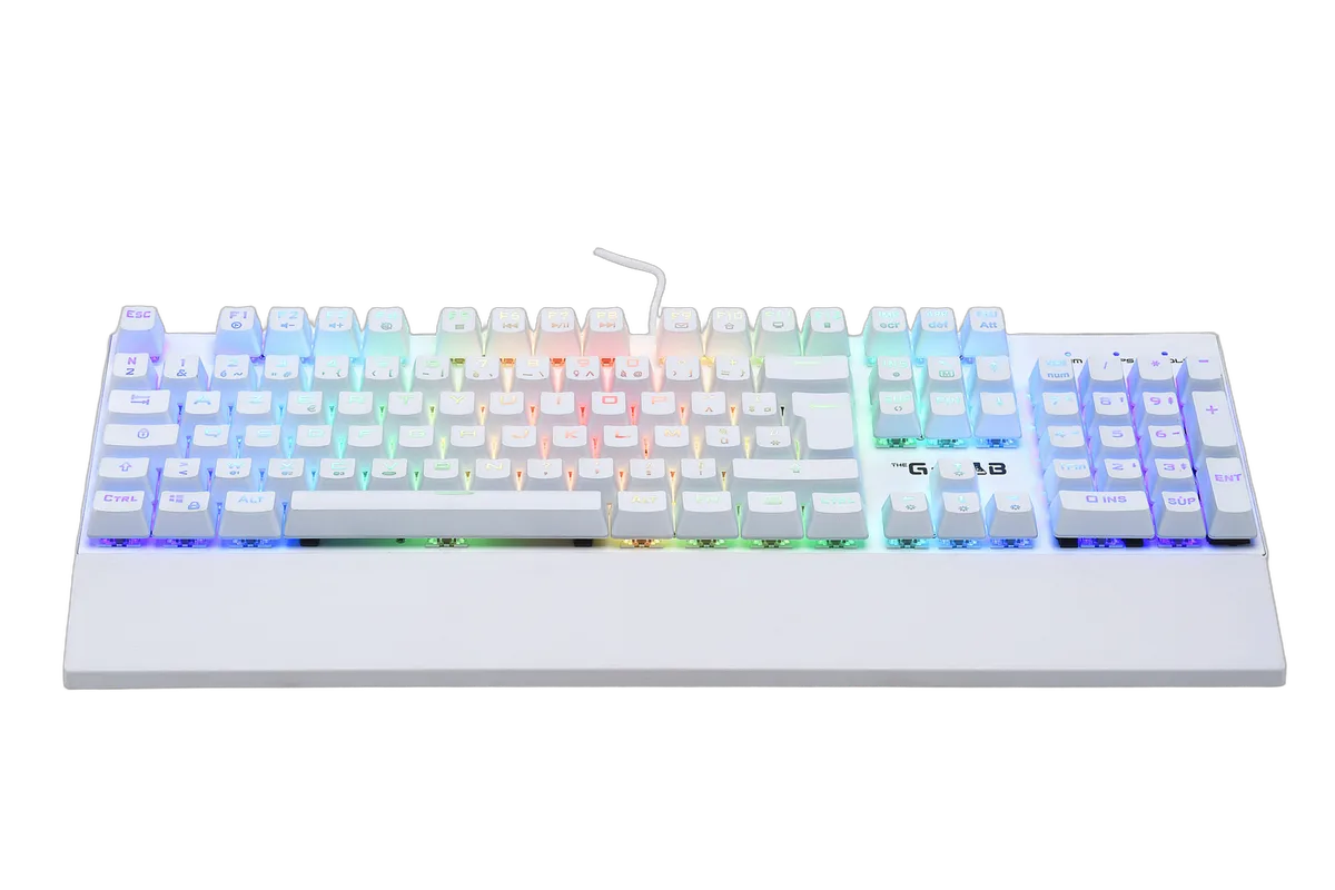 The G-LAB Keyz Rubidium - Mécanique - Filaire - RGB - Blanc, vue 1