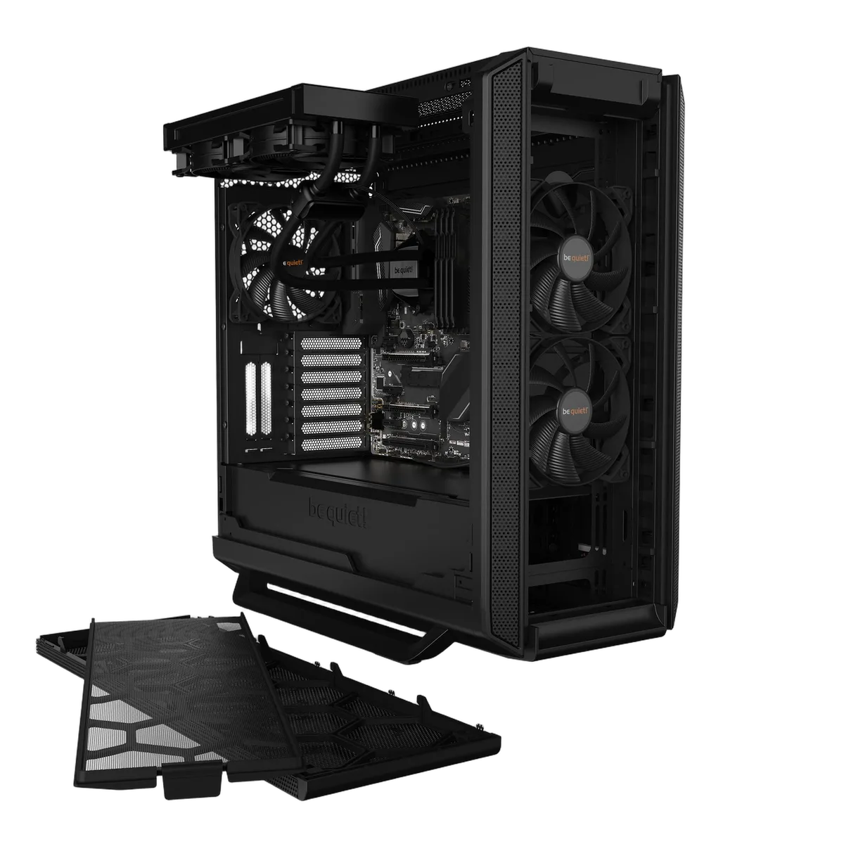 be quiet! Silent Base 802 Black Window BGW39 - MT/ATX, vue 3