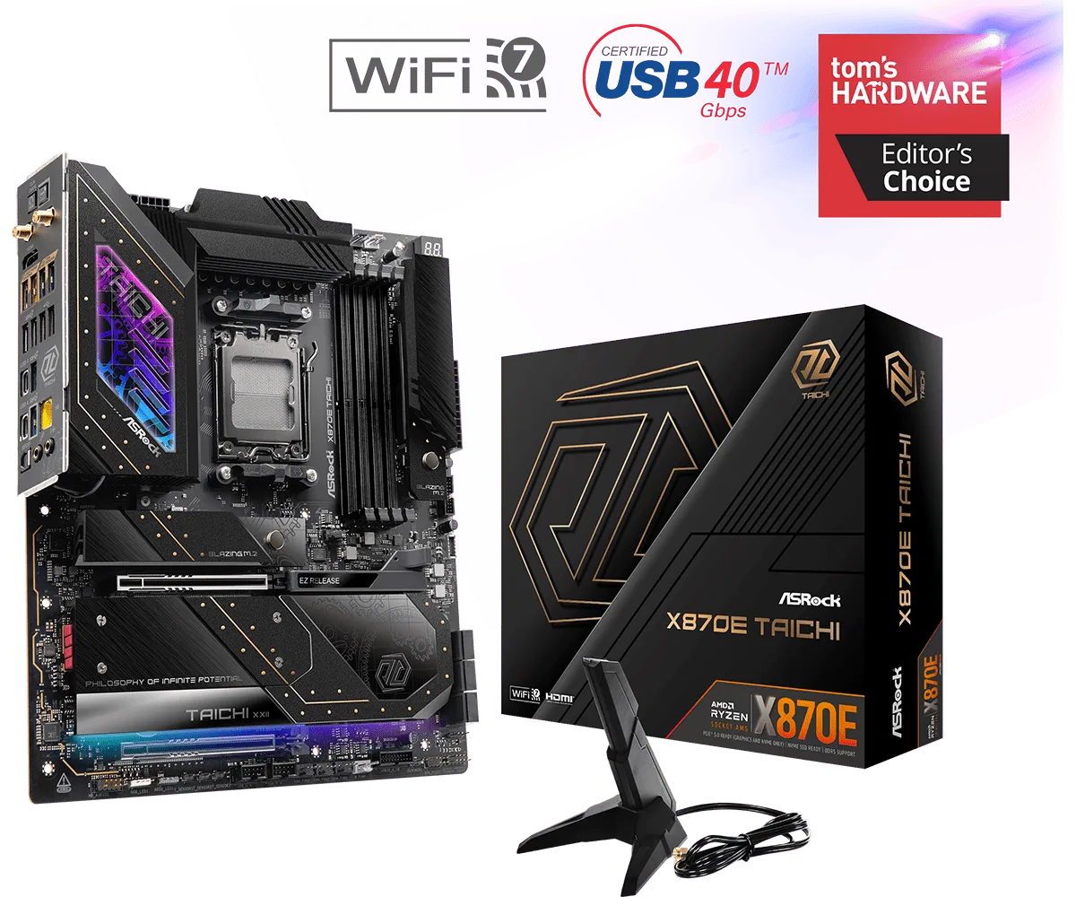 ASRock X870E TAICHI-Seconde Vie, vue 1