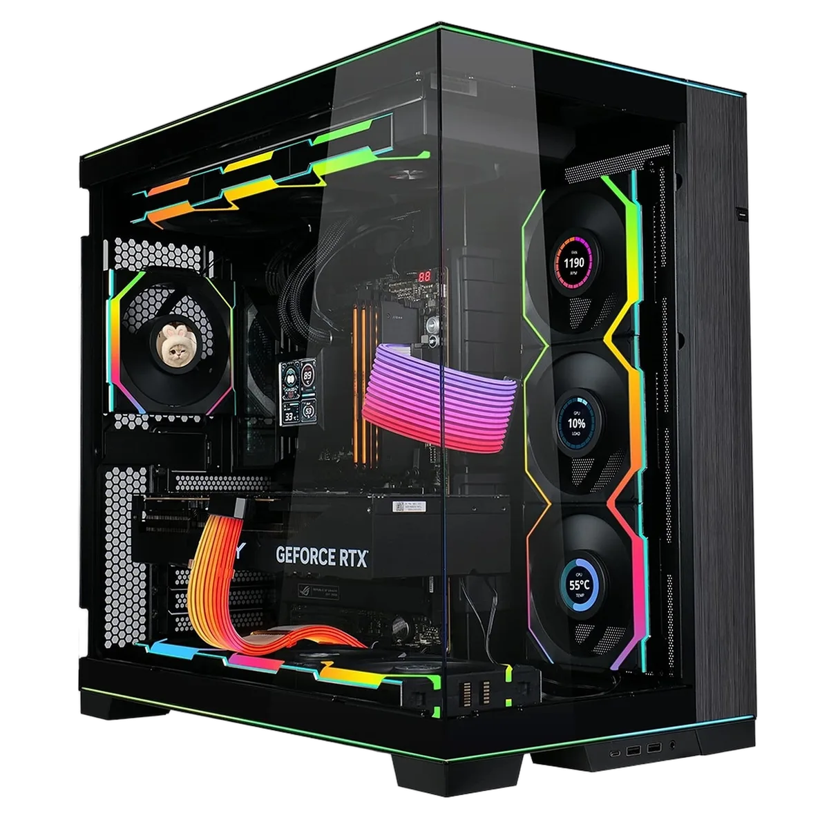 Lian-Li Strimer Wireless 24-Pin RGB MB Cable + Controller, vue 3