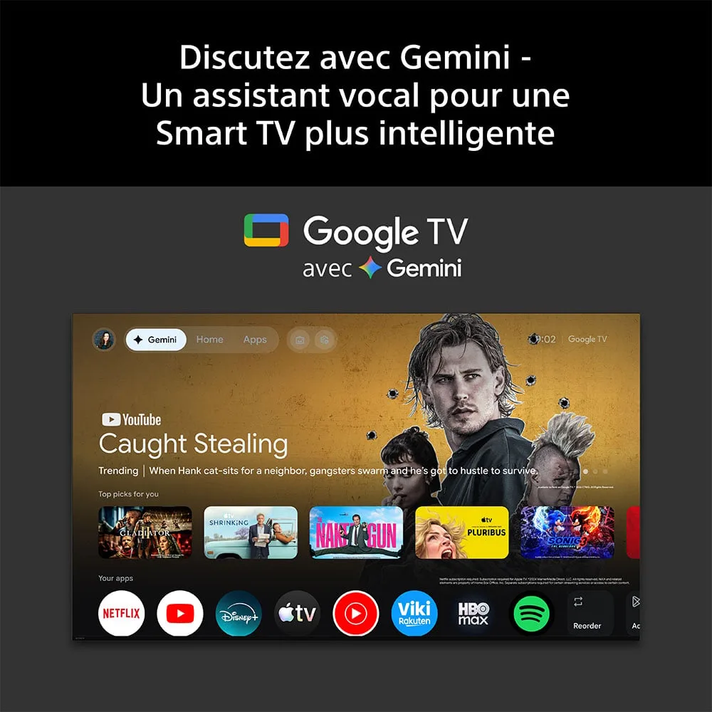 Sony Bravia 6 K48A65PB - 48" OLED 4K 120Hz Google TV Wifi Bluetooth HDR10, vue 4