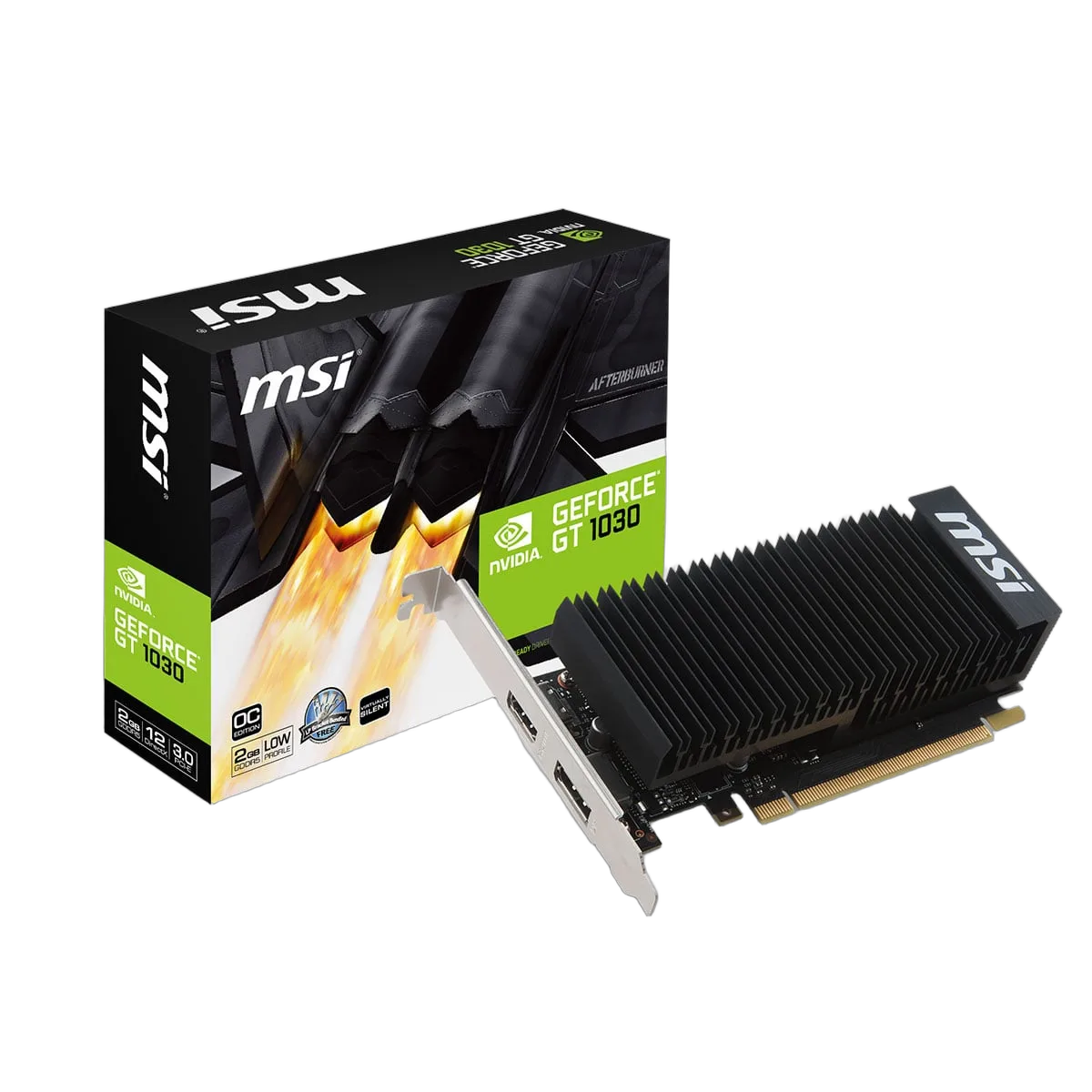 MSI GeForce GT 1030 2GHD4 LP OC, vue 1