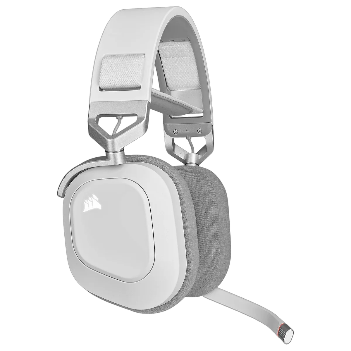 Corsair HS80 RGB Wireless - Blanc, vue 3