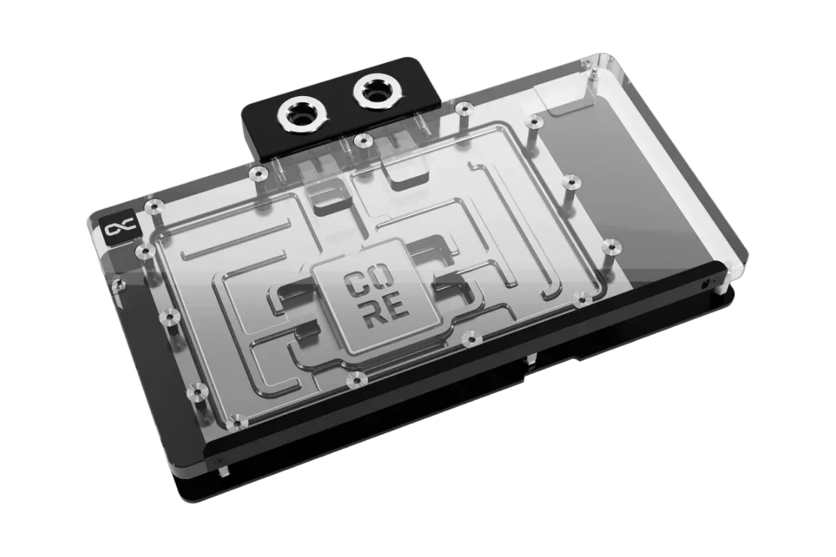 Alphacool Core Geforce RTX 5080 Solid + AMP avec Backplate, vue 1