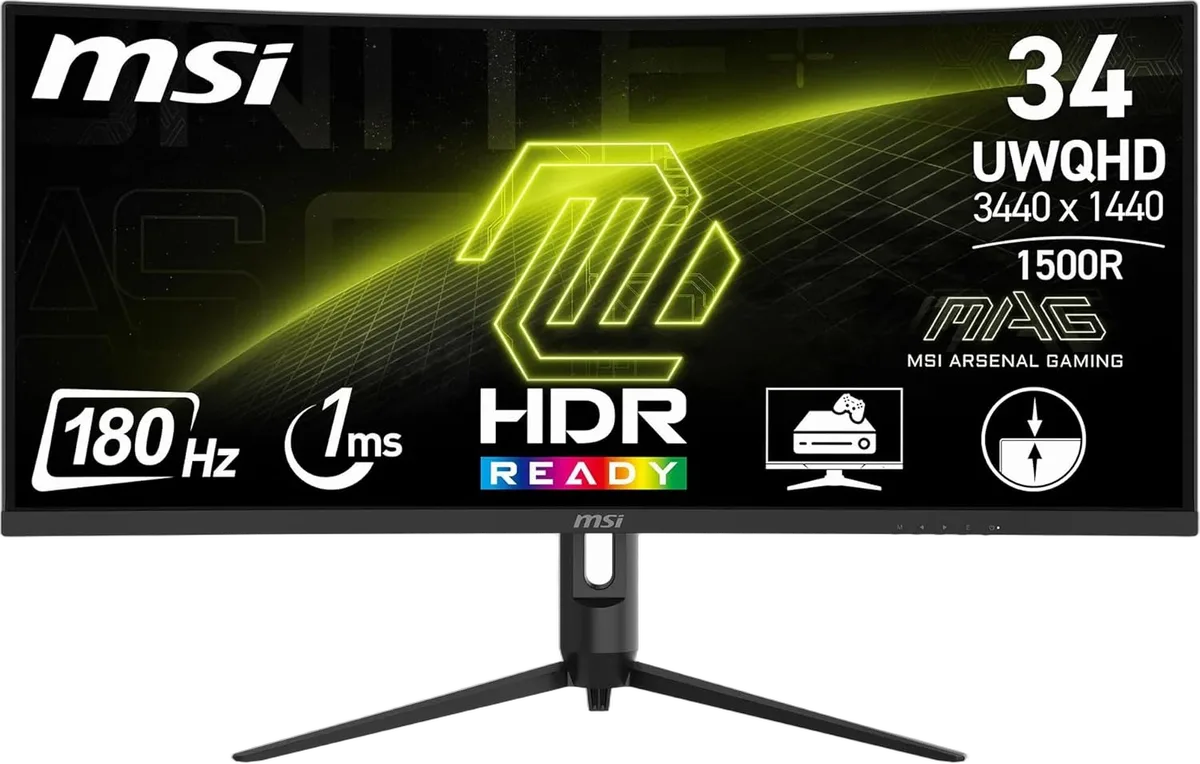 MSI MAG 342CQR E2 - 34"CURVE UWQHD 180Hz VA 4ms AdaptiveSync-Seconde Vie, vue 1