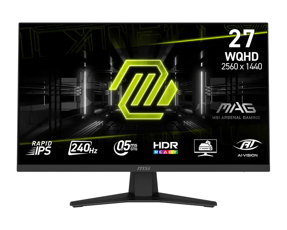 MSI MAG 274QF X24 - 27" QHD 240Hz Fast IPS 0.5ms FreeSync Premium, vue 1