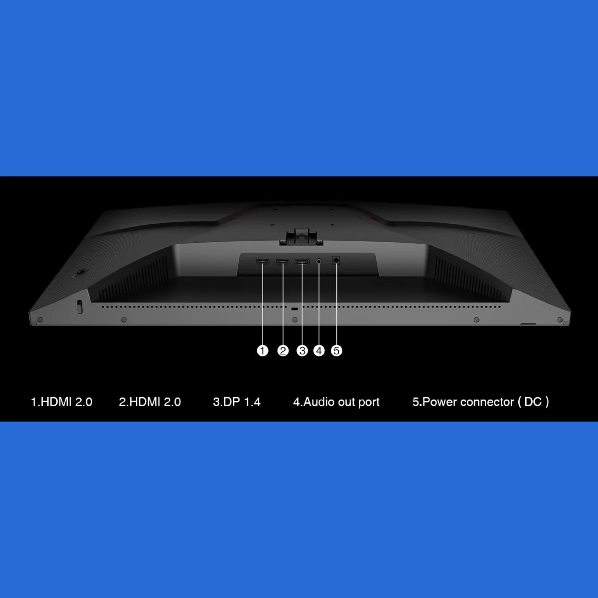 KOORUI GN01 - 27" FHD 165Hz VA 1ms HDMI DP Adaptive Sync, vue 4