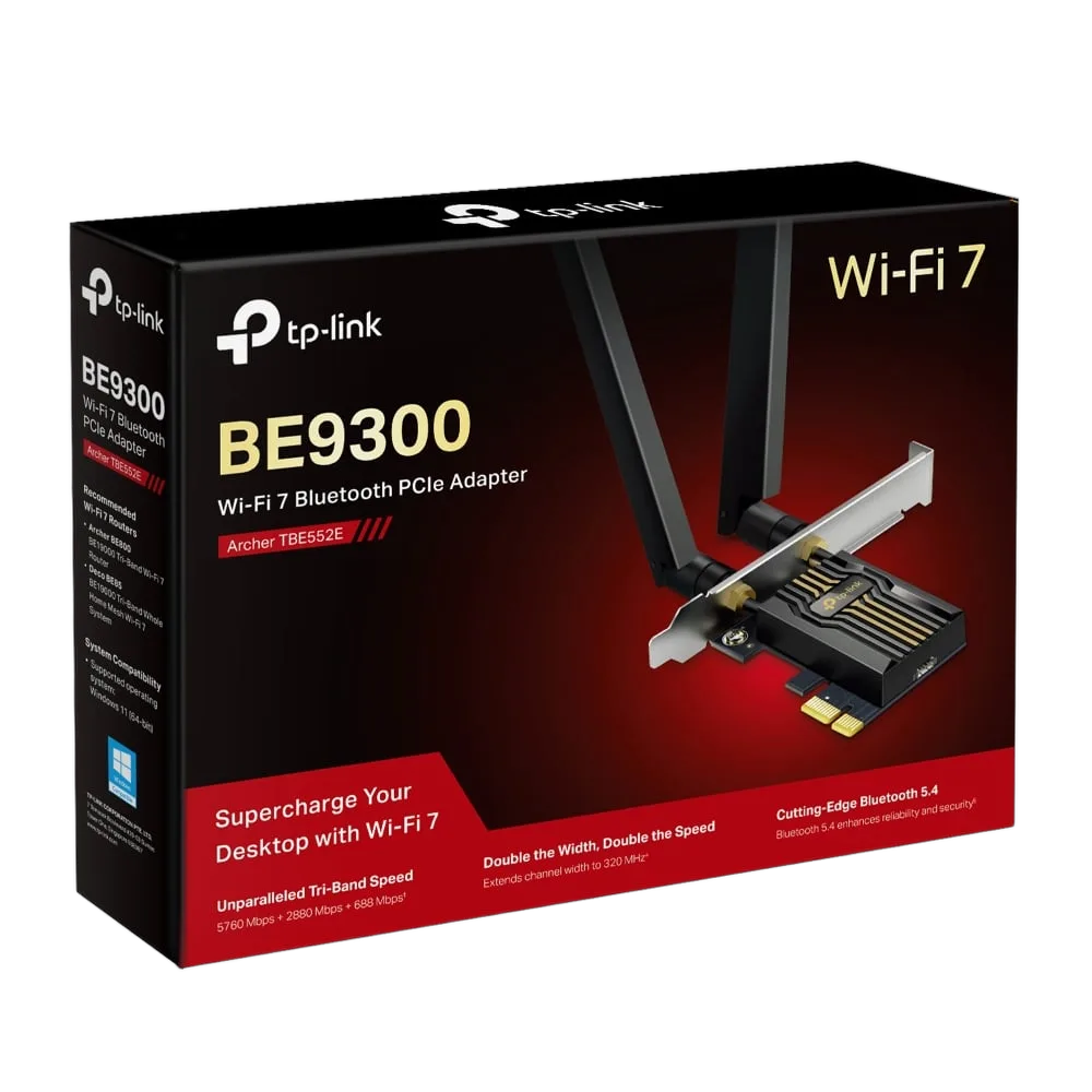 TP-Link TBE552E - Wifi 7 BE9300 / Bluetooth 5.4, vue 1