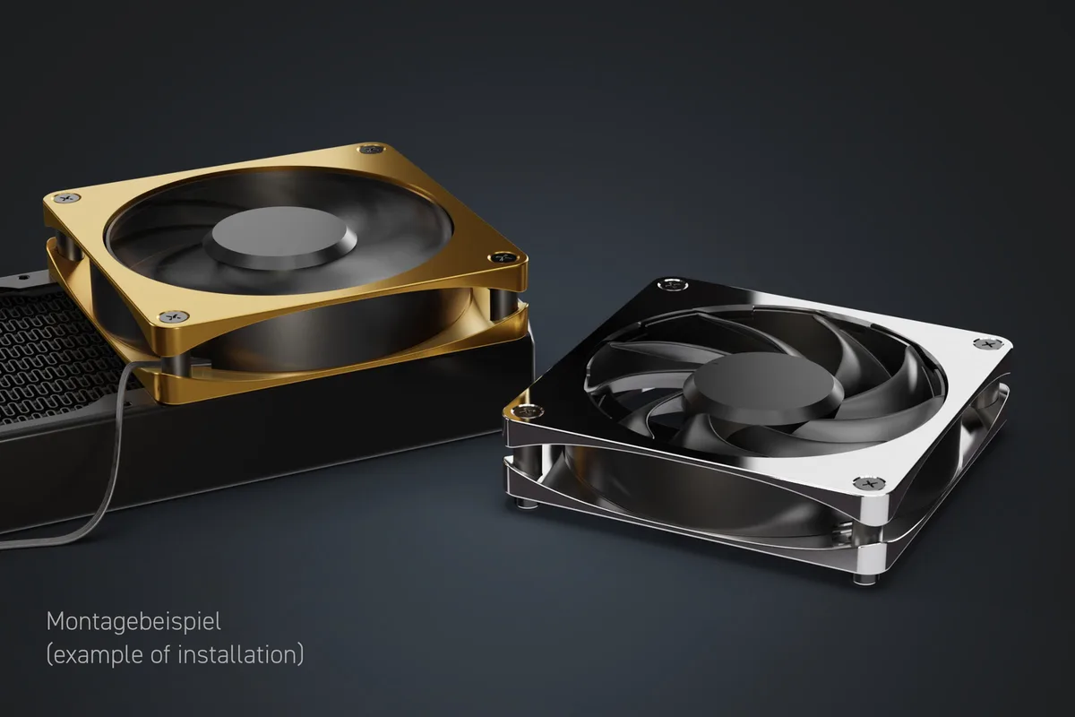 Alphacool Apex Stealth Metal 120mm - 3000rpm GOLD, vue 7