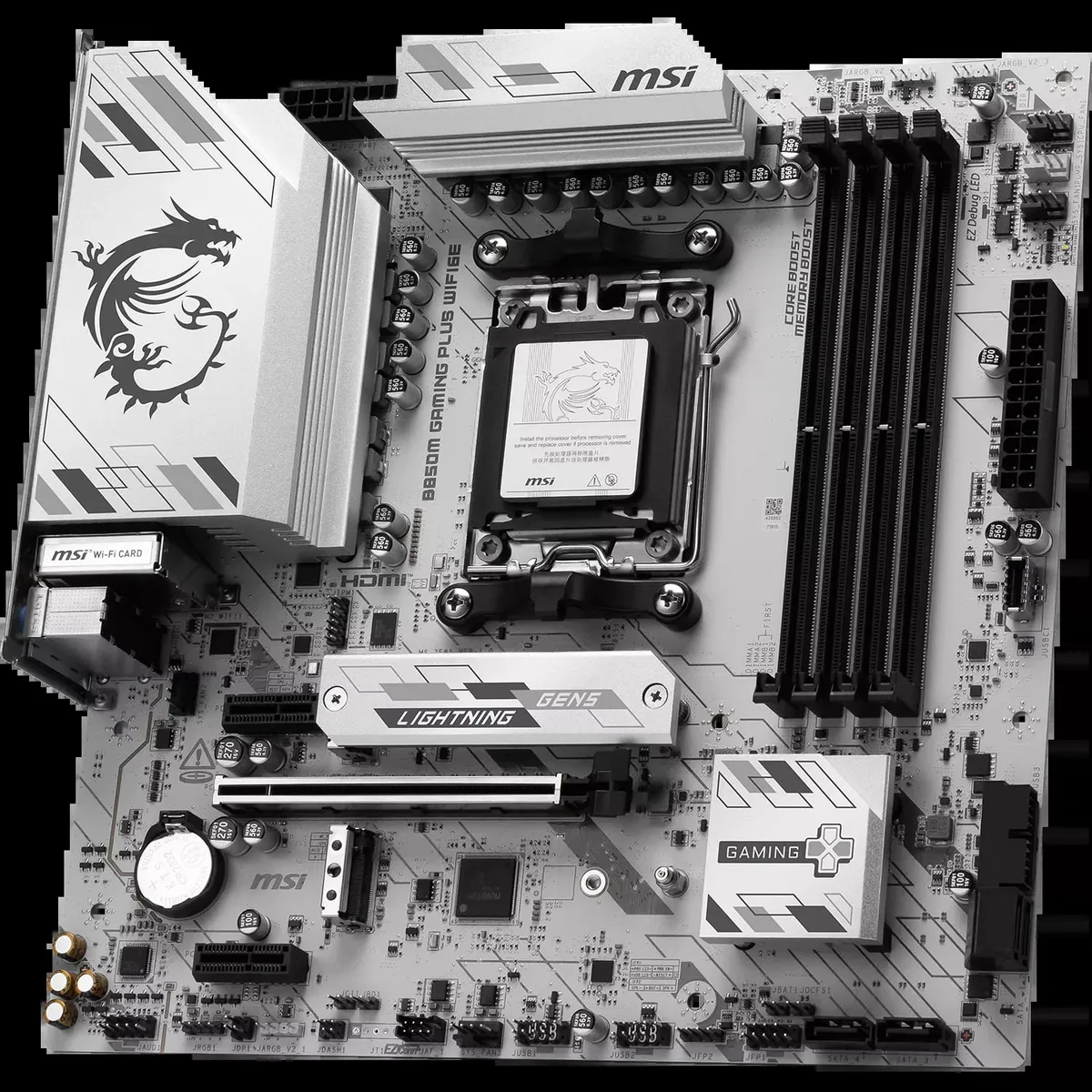 MSI B850M GAMING PLUS WIFI6E, vue 5