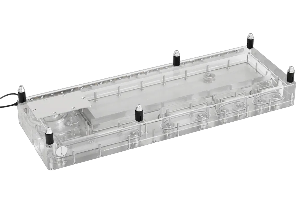 Alphacool Core Distro Plate 420 Left D5 avec pompe VPP Apex, vue 3