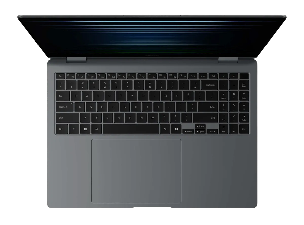 Samsung Galaxy Book5 Pro 360 - 16" AMOLED 2.8K Tactile Core Ultra 7 256V 16Go 512Go W11P, vue 3