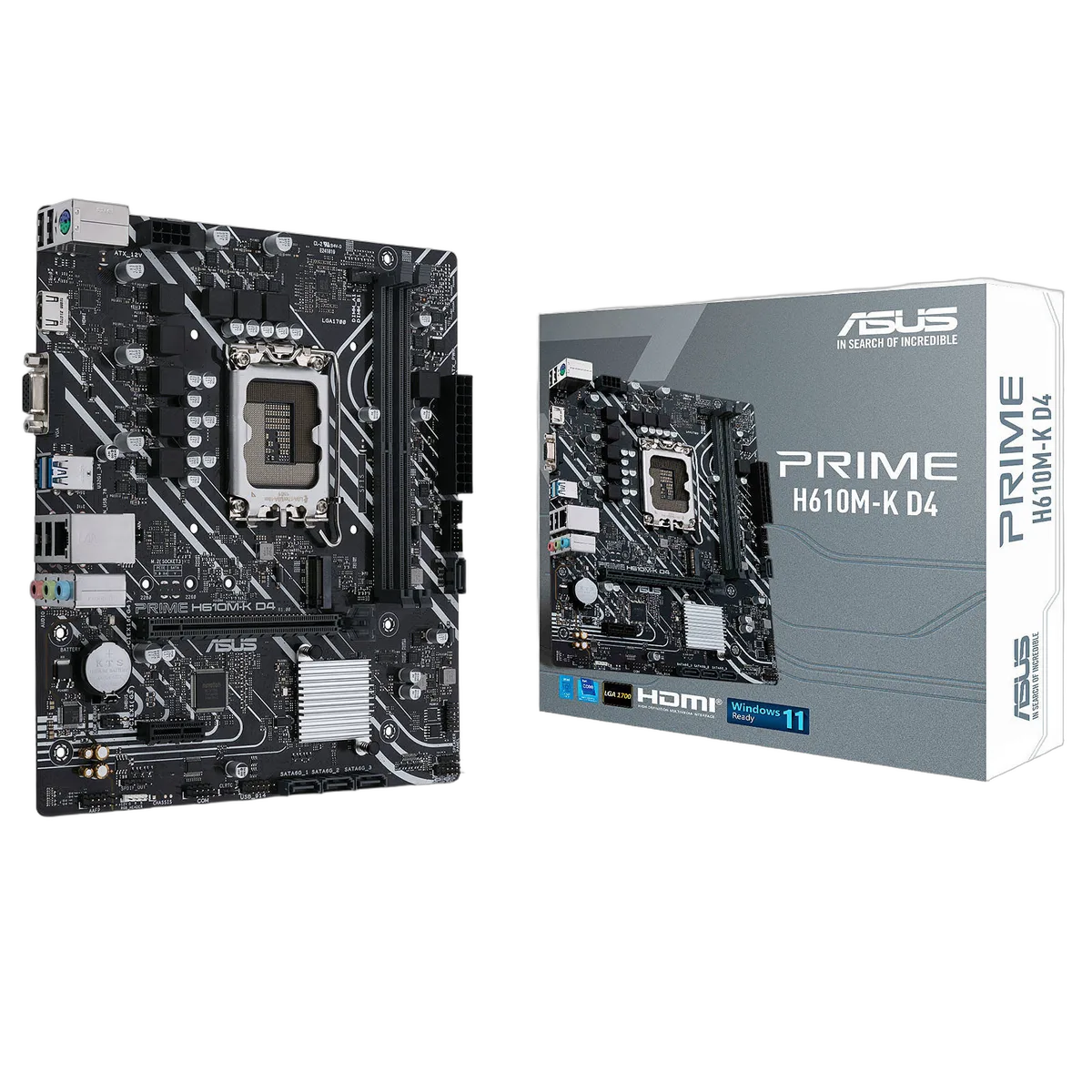 Asus PRIME H610M-K D4, vue 1