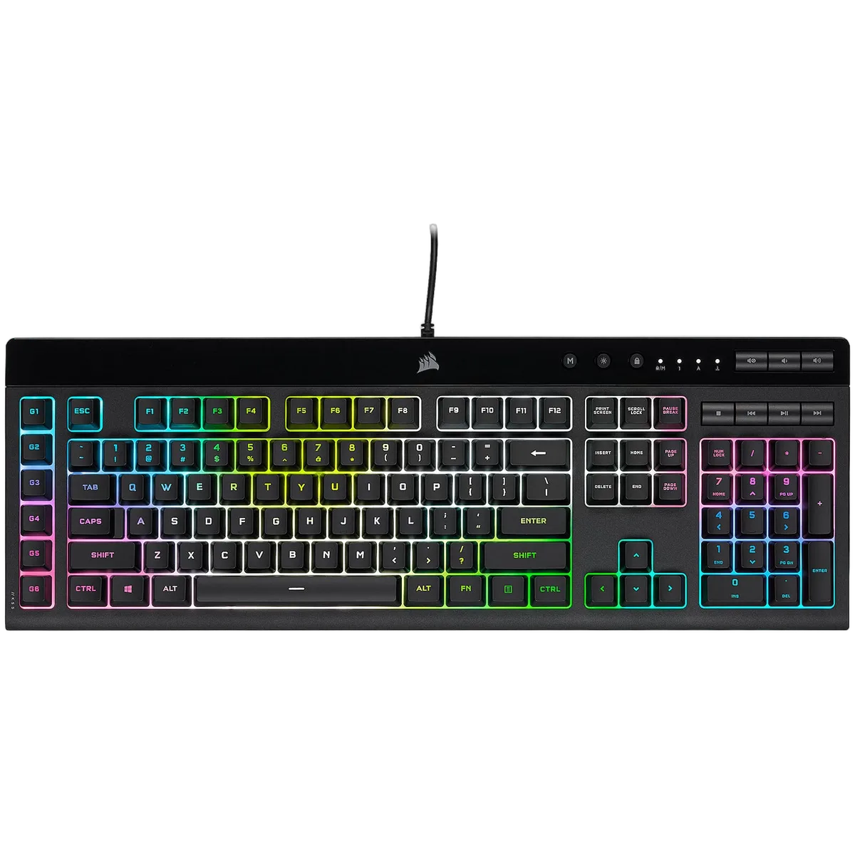 Corsair K55 PRO - Membrane - Filaire - RGB - Noir, vue 3