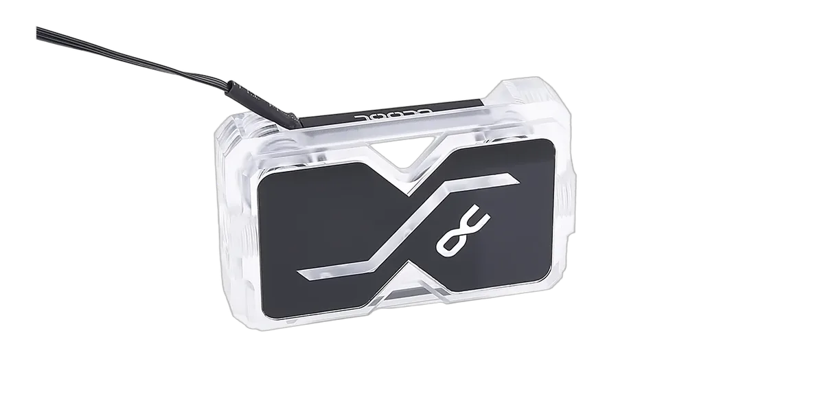 Alphacool GPX SLI Connector Dual - Acryl - Addressable RGB, vue 2