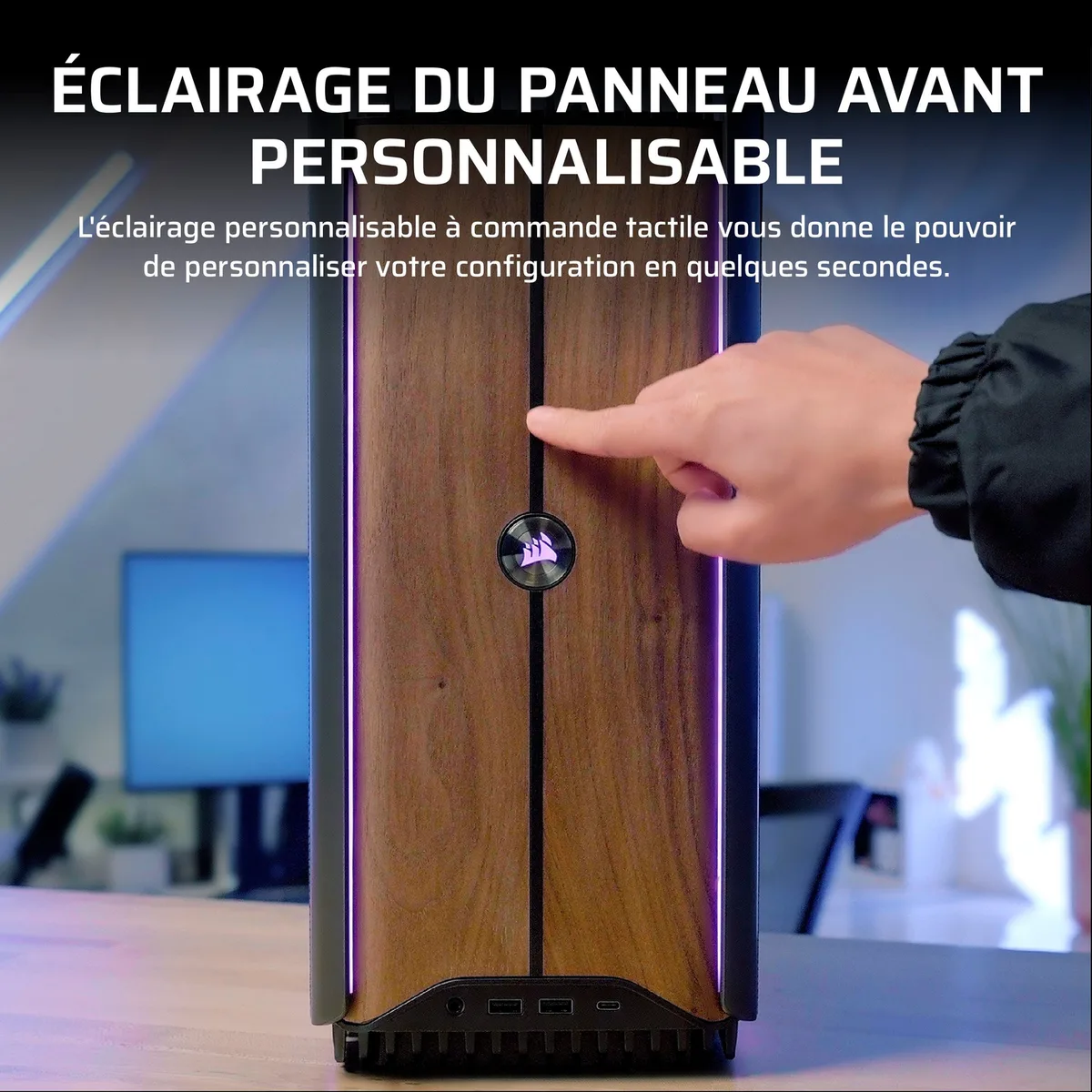 Corsair ONE i600 - Core Ultra 7 270K RTX 5070 32Go 1To W11 avec Ethernet 5G Wi-Fi 7 et Bluetooth 5.4, vue 6