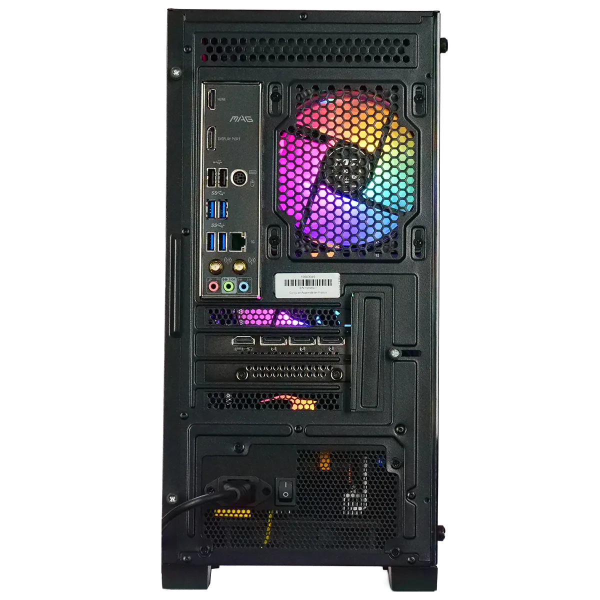 RAPTOR - R7-5700X/5060Ti-8Go/16Go/1To - CYB-GB, vue 6