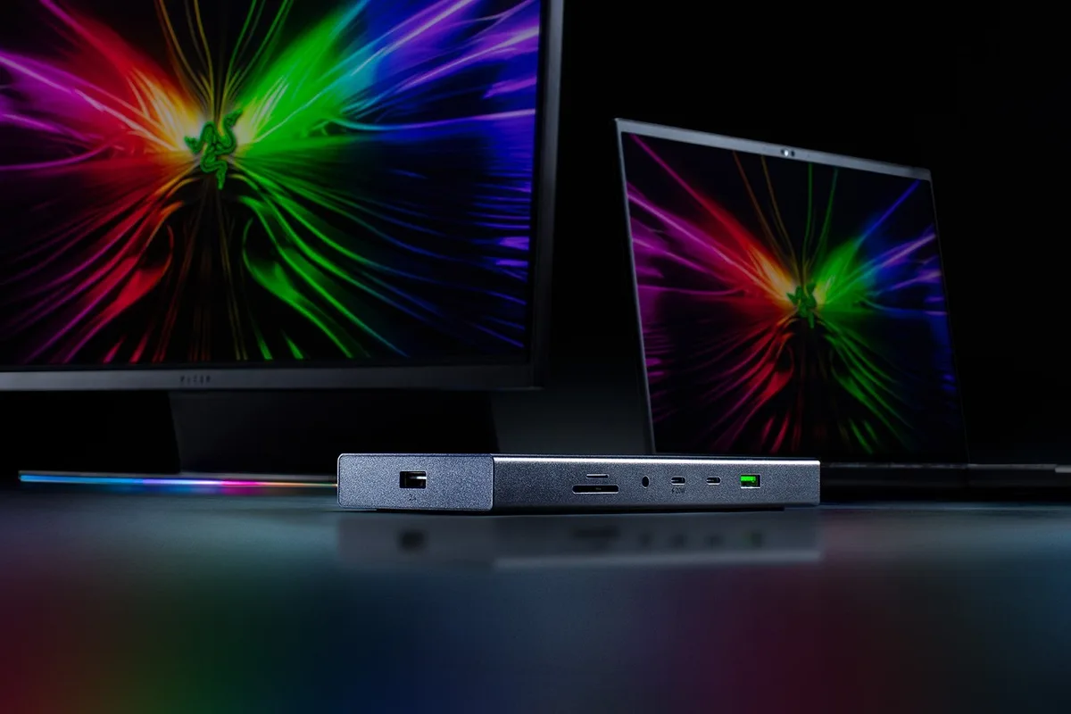 Razer USB 4 Dock - USB-C 14 ports Prise en charge de deux moniteurs, vue 6