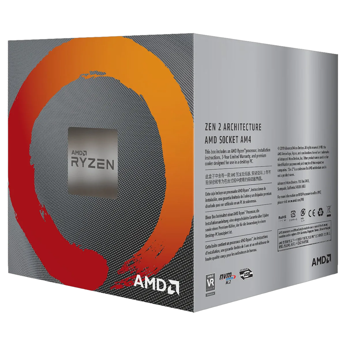 AMD Ryzen 5 3600 BOX, vue 2