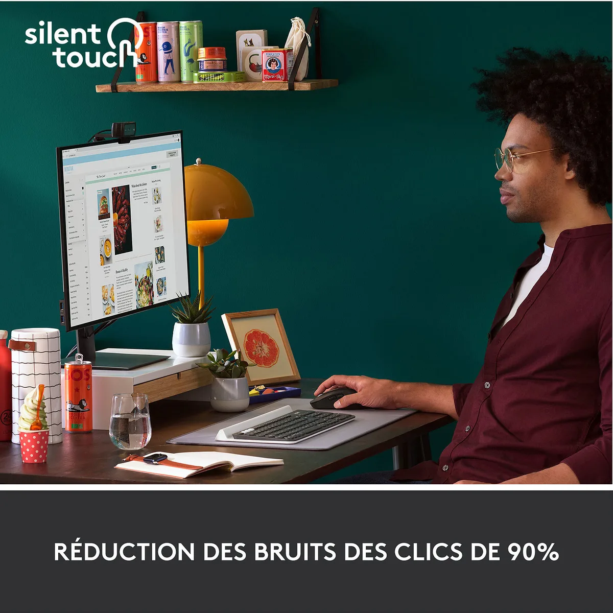 Logitech Signature M650 - Sans-Fil - Graphite, vue 3