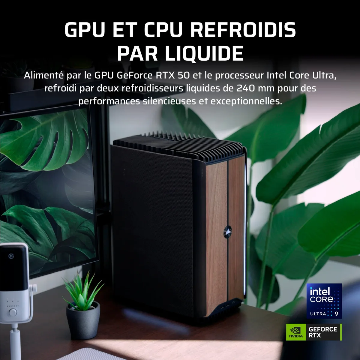 Corsair ONE i600 - Core Ultra 7 270K RTX 5070 32Go 1To W11 avec Ethernet 5G Wi-Fi 7 et Bluetooth 5.4, vue 4