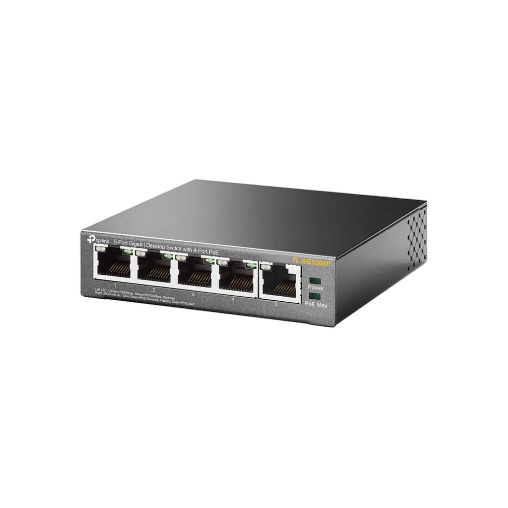 TP-Link TL-SG1005P - 5 Ports Gigabit dont 4 PoE, vue 2