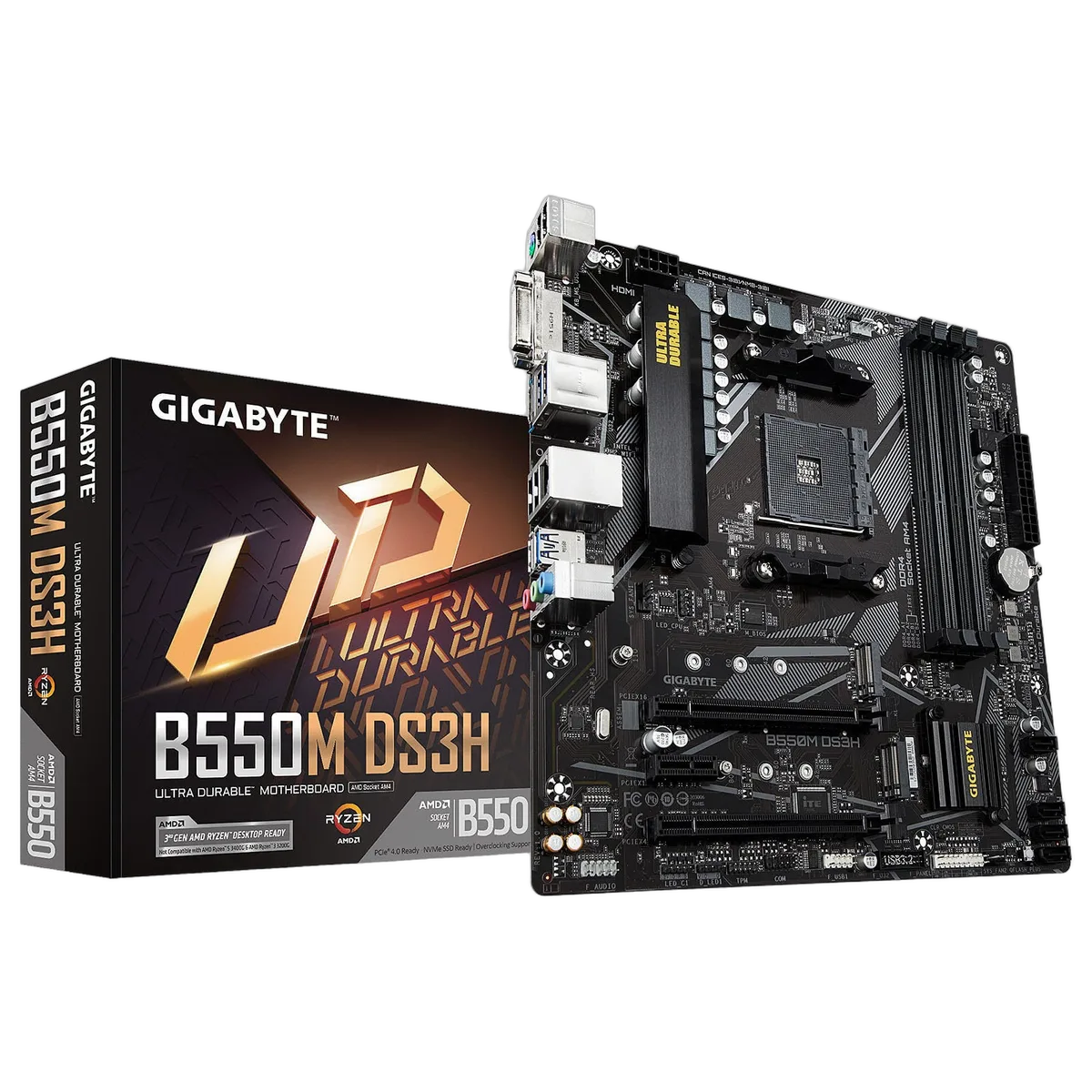 Gigabyte B550M DS3H-Seconde Vie, vue 1