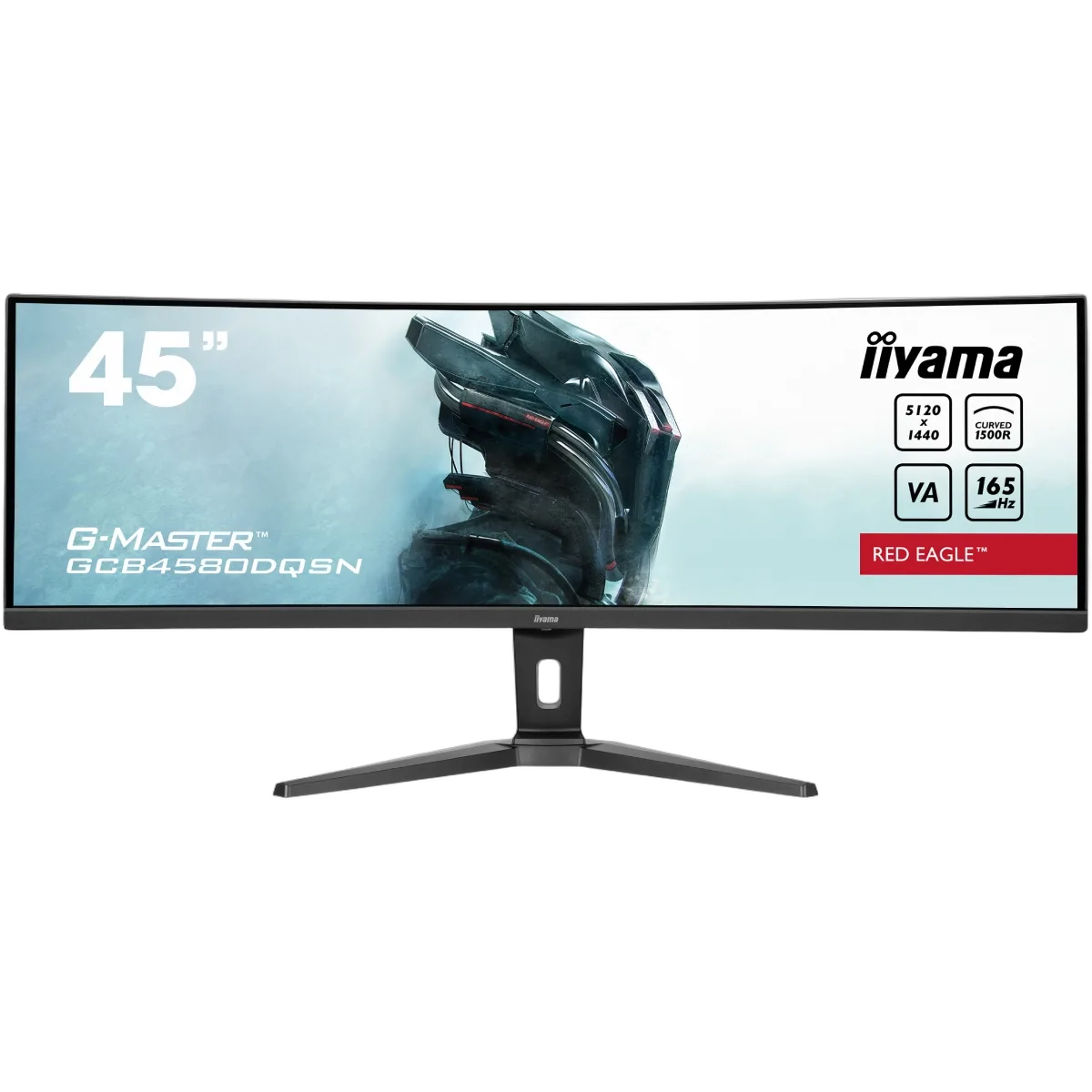 Iiyama G-MASTER GCB4580DQSN-B1 - 45" CURVE Dual QHD 165Hz VA 0.8ms FreeSync, vue 1