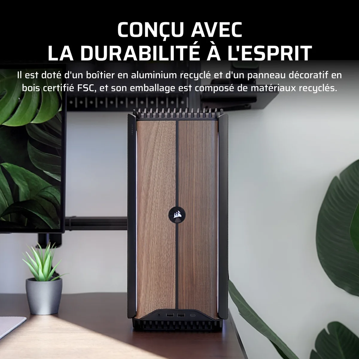 Corsair ONE a600 - R7 9800X3D RTX 5080 32Go 2To W11 avec Ethernet 5G Wi-Fi 7 et Bluetooth 5.4, vue 8