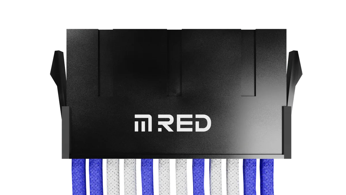 M.RED Kit extension 7 Câbles tressés Ultimate - Blanc Bleu, vue 1