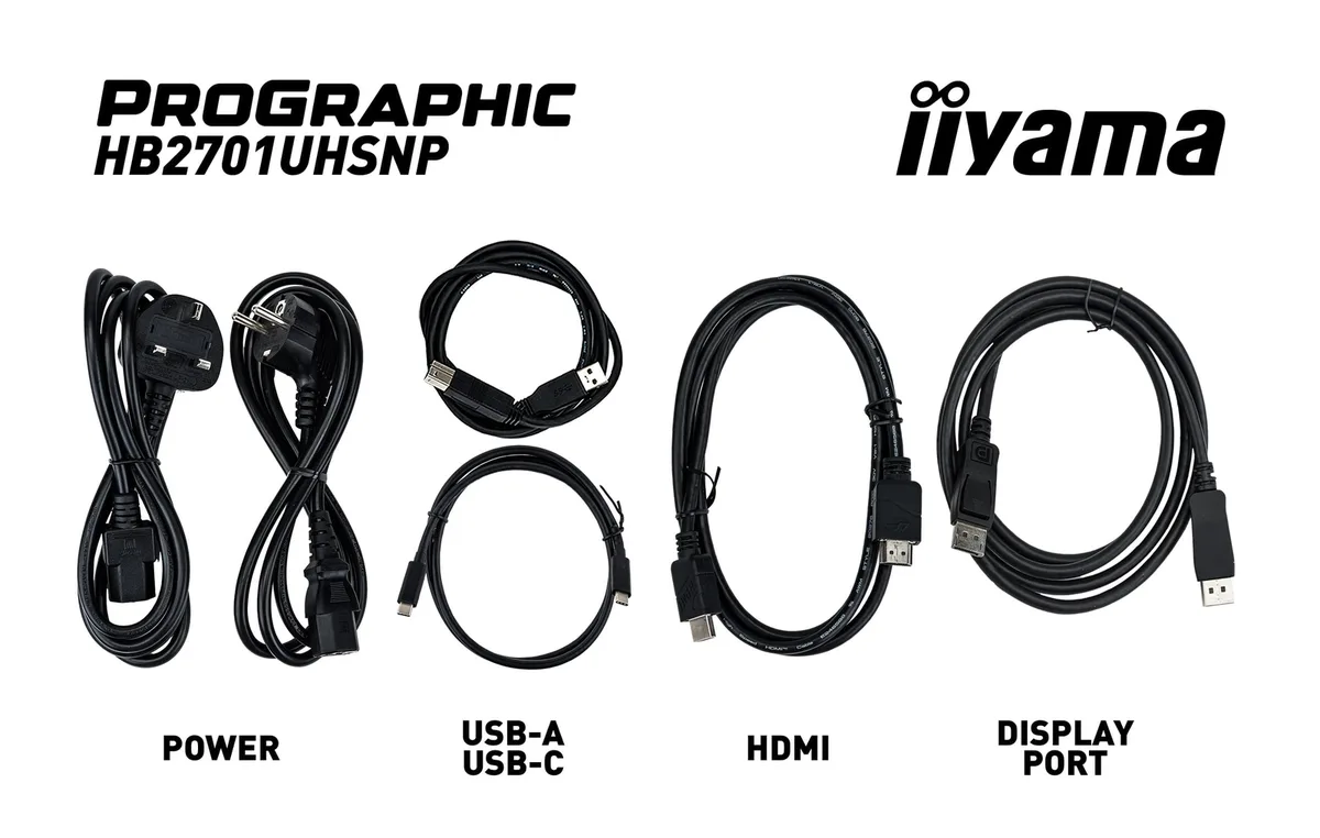 Iiyama ProGraphic - 27" 4K IPS Black 99% DCI P3 USB-C Dock Certifié Pantone, vue 15