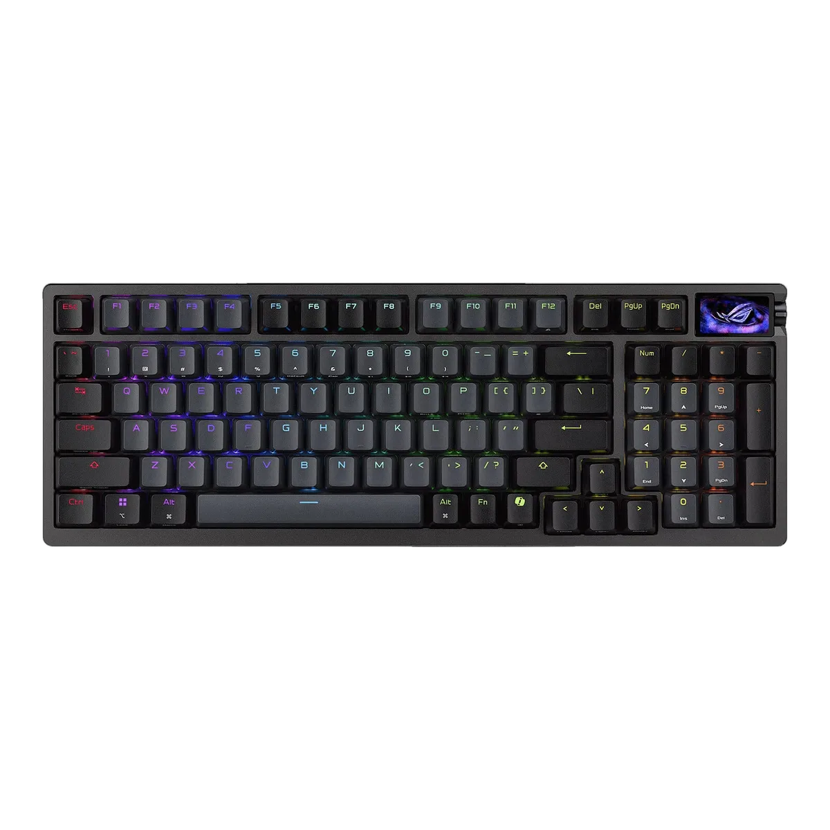Asus ROG Azoth 96 HE - Magnétique - Sans-Fil - RGB - Noir, vue 2