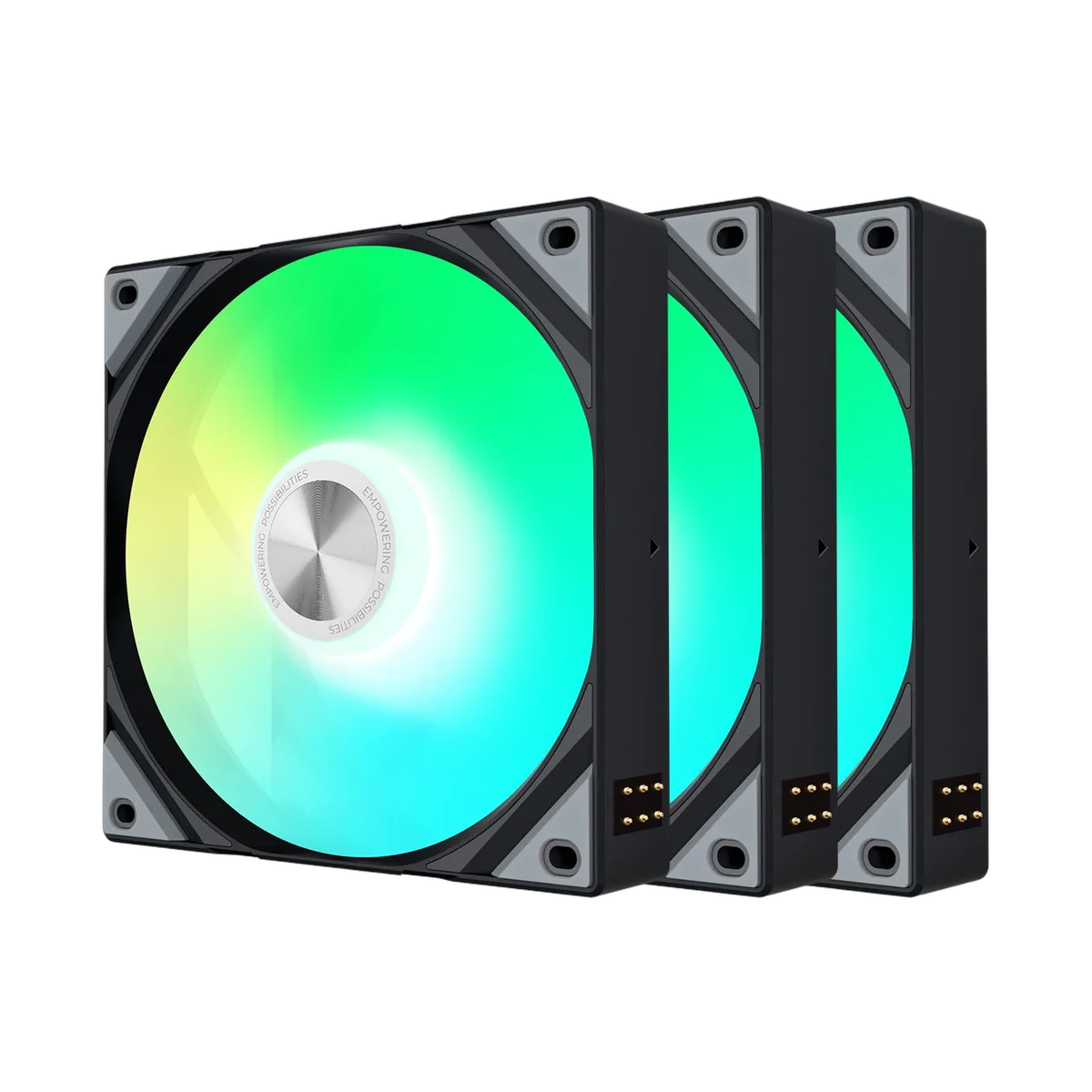 TRYX ROTA SL ARGB (Pack 3x120mm) - Noir, vue 1