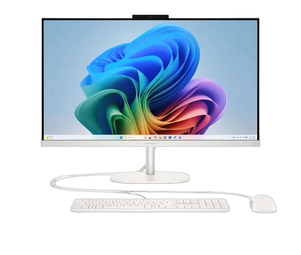 HP OmniStudio - 27" FHD Ryzen AI 7 445 16Go 512Go W11, vue 1