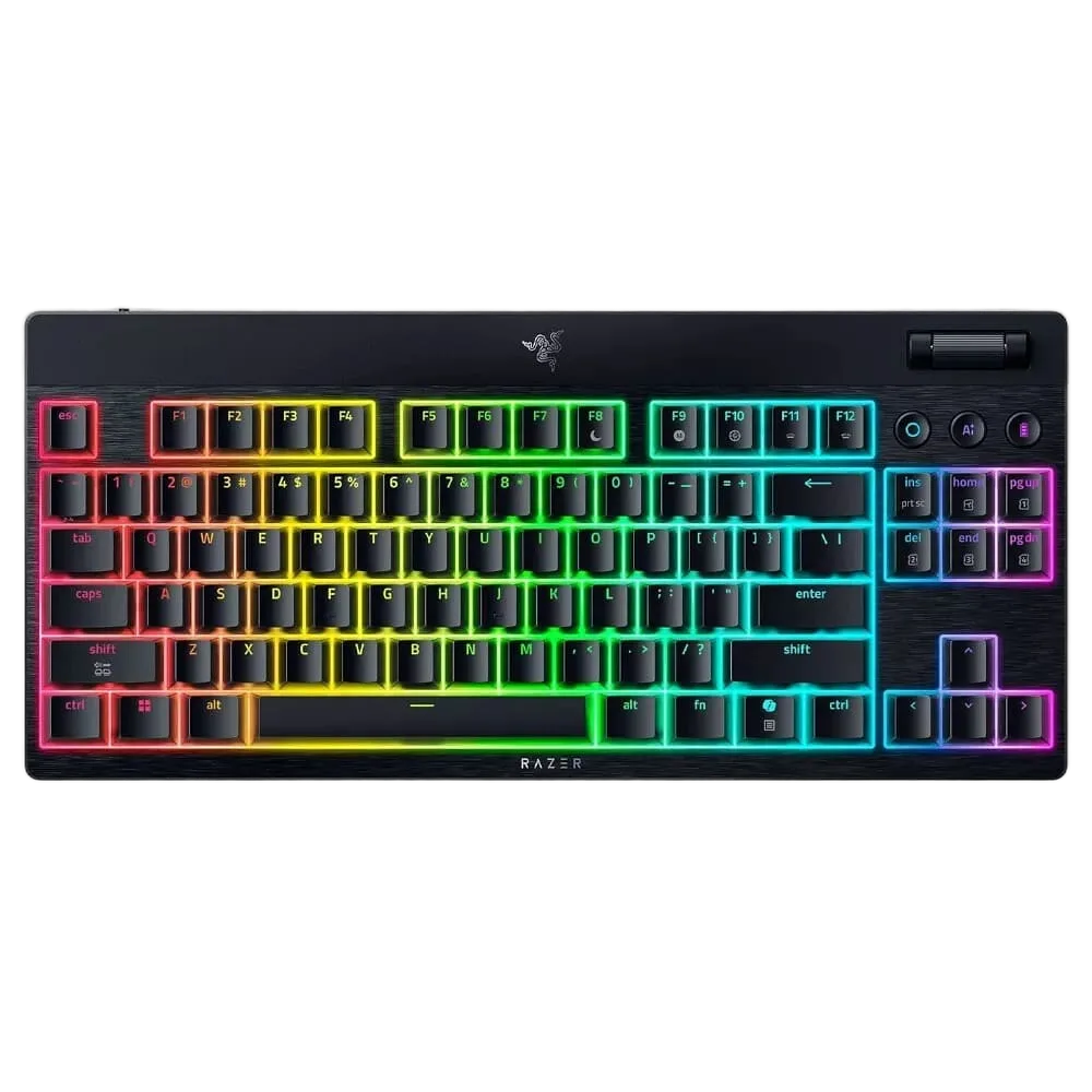 Razer BlackWidow V4 TKL LP - Mécanique (Switch Orange) - Sans-Fil - RGB - Noir, vue 1