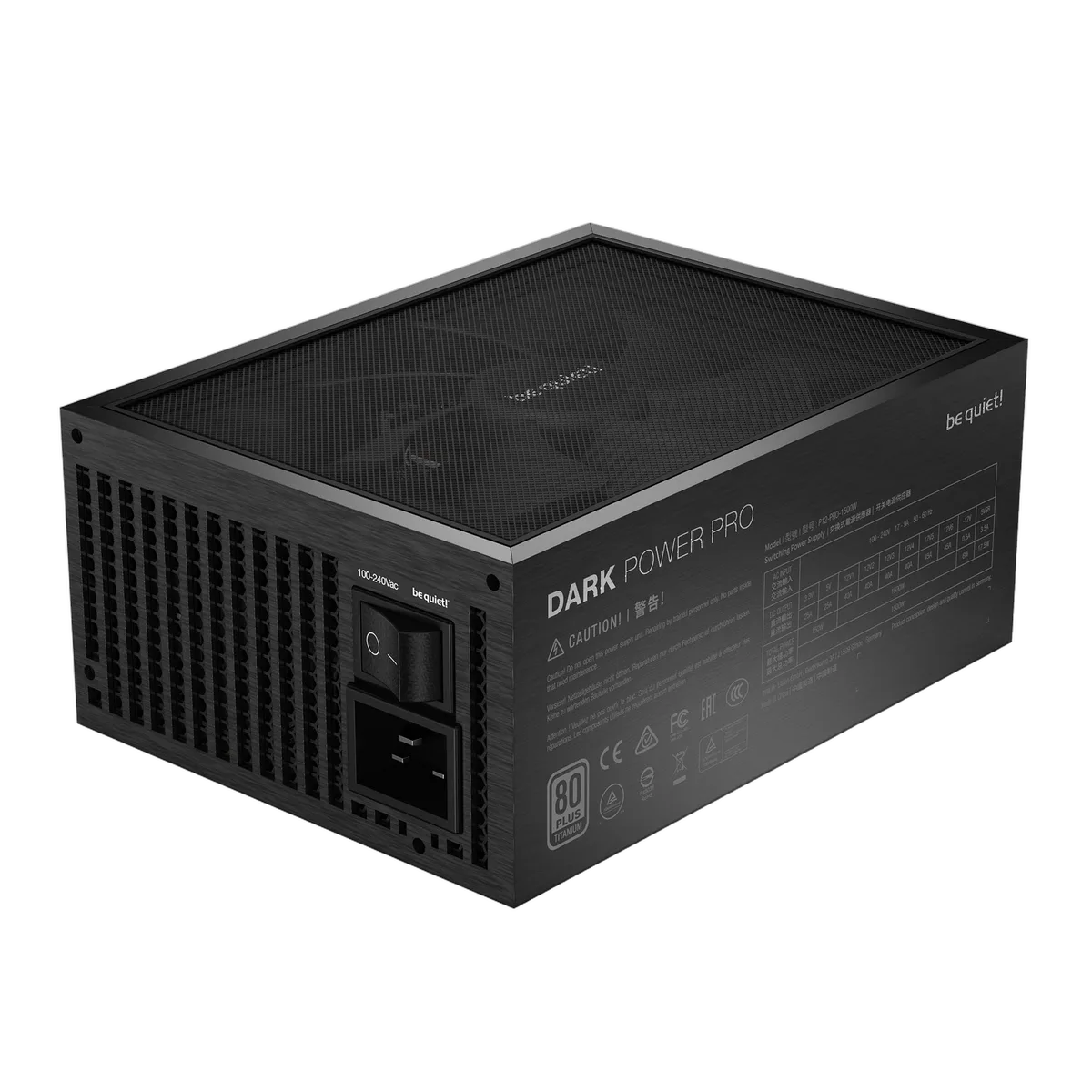 be quiet! ATX 1500W - Dark Power PRO 12 80+ PLAT - BN312-Seconde Vie, vue 4