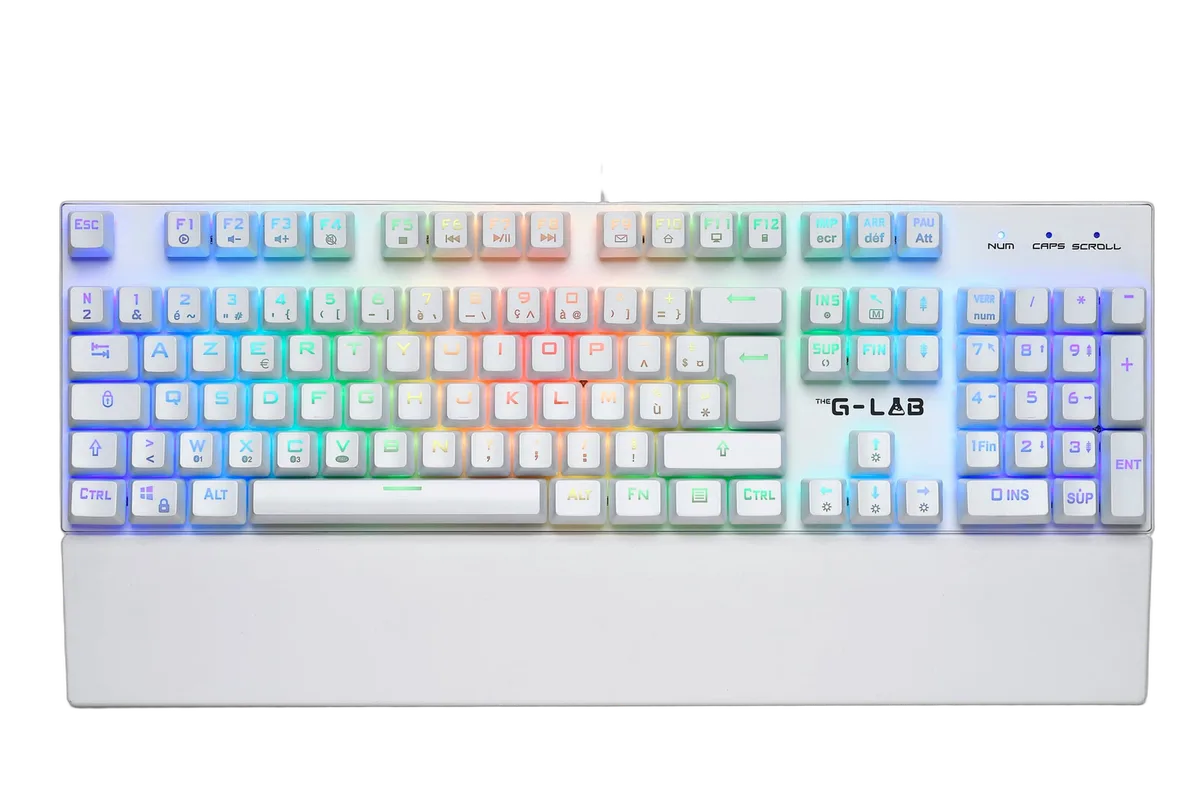 The G-LAB Keyz Rubidium - Mécanique - Filaire - RGB - Blanc, vue 4