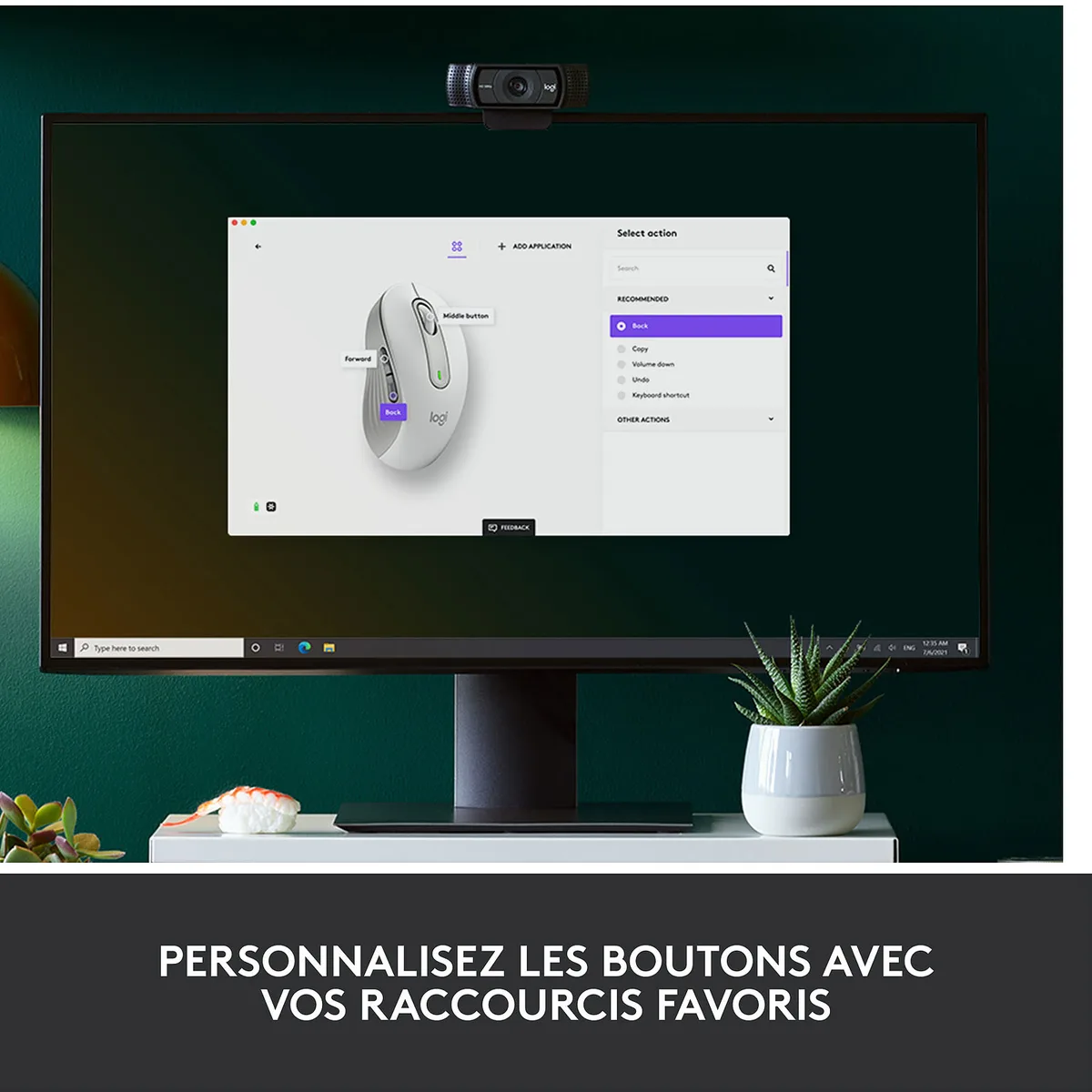 Logitech Signature M650 - Sans-Fil - Blanc, vue 3
