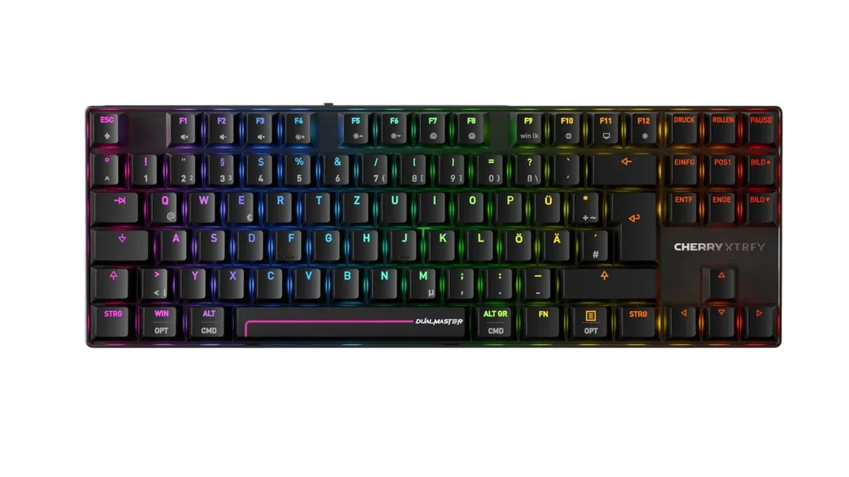 Cherry MX 8.2 Pro TMR TKL - Magnétique - Sans-Fil - RGB - Noir, vue 1