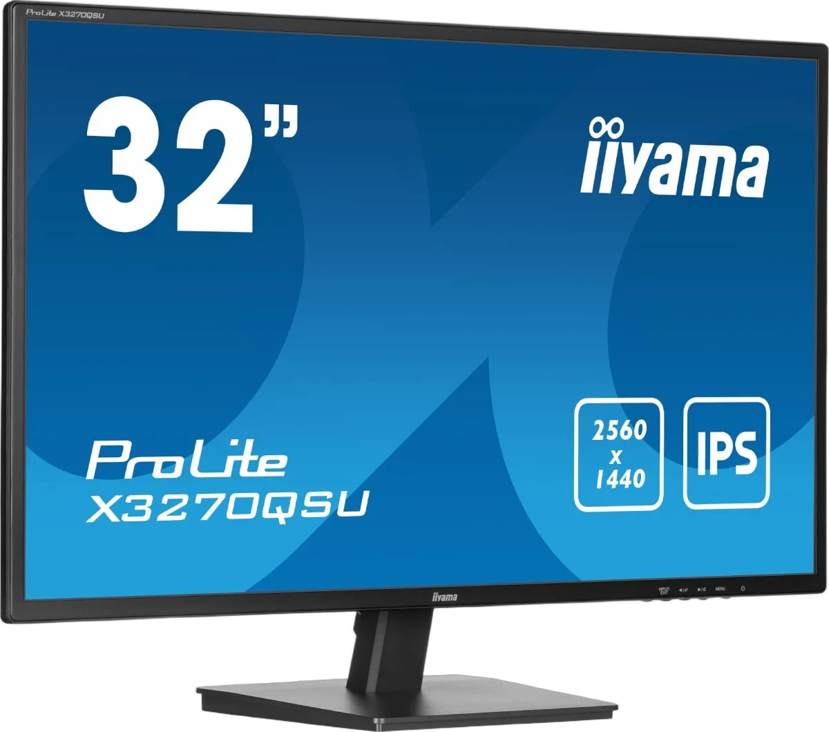 Iiyama PROLITE X3270QSU-B1 - 31.5" QHD 100Hz IPS 3ms HUB USB Adaptive Sync, vue 2