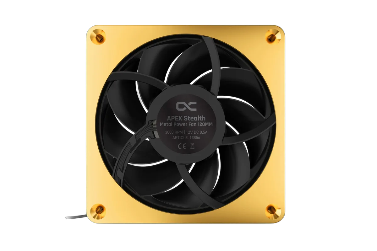 Alphacool Apex Stealth Metal 120mm - 3000rpm GOLD, vue 2