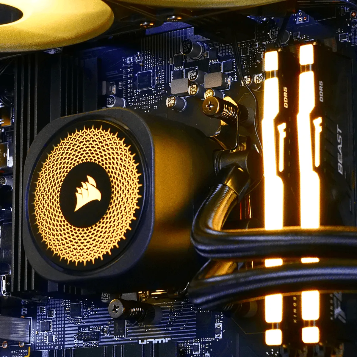 SUNFORGE - R7-8700F/RX9070/32Go/1To, vue 3