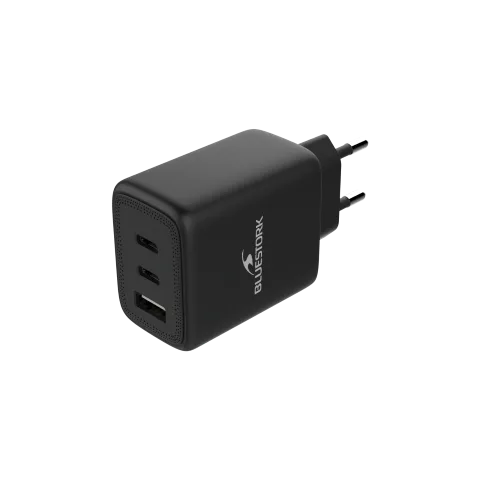 Bluestork Chargeur 65W PD - 3 ports + Câble USB-C 2m - Noir, vue 4