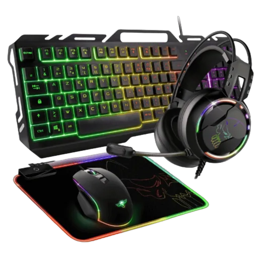 Spirit Of Gamer 4 en 1 Ultimate 300 - Clavier/Souris/Tapis/Casque