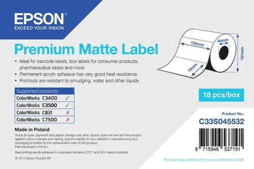 Epson Etiquette premium, vue 1