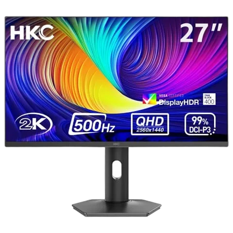 HKC GS27QHS - 27" OLED QHD 500Hz 0,03ms Pivot Compatible G-Sync FreeSync