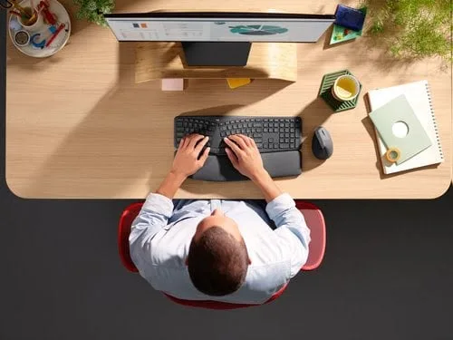 Logitech K860 for Business - Membrane - Sans-Fil - Graphite, vue 8