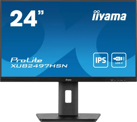 Iiyama PROLITE XUB2497HSN-B1 - 23.8" FHD 100Hz IPS 1ms USB-C dock et RJ45 Adaptive Sync-Seconde Vie-Très Bo
