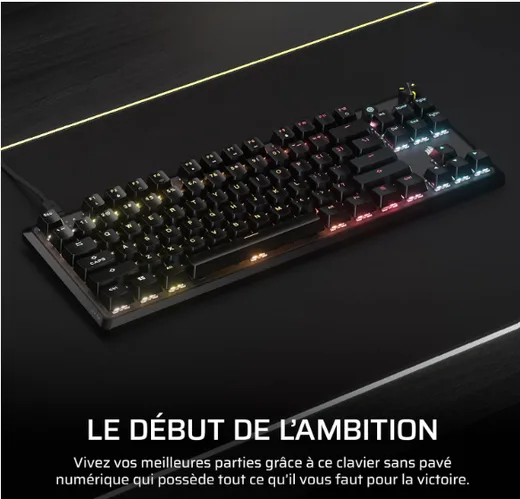 Corsair K70 Core TKL - Mécanique - Filaire - RGB - Noir, vue 2