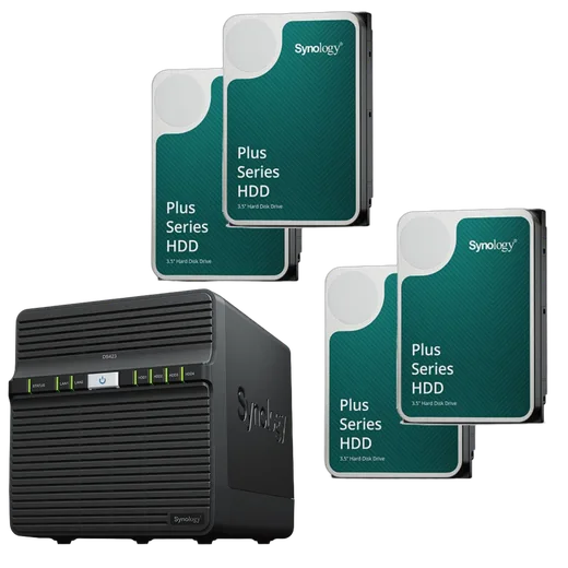 Synology DS423 - 4 Baies avec 4 disques de 6To